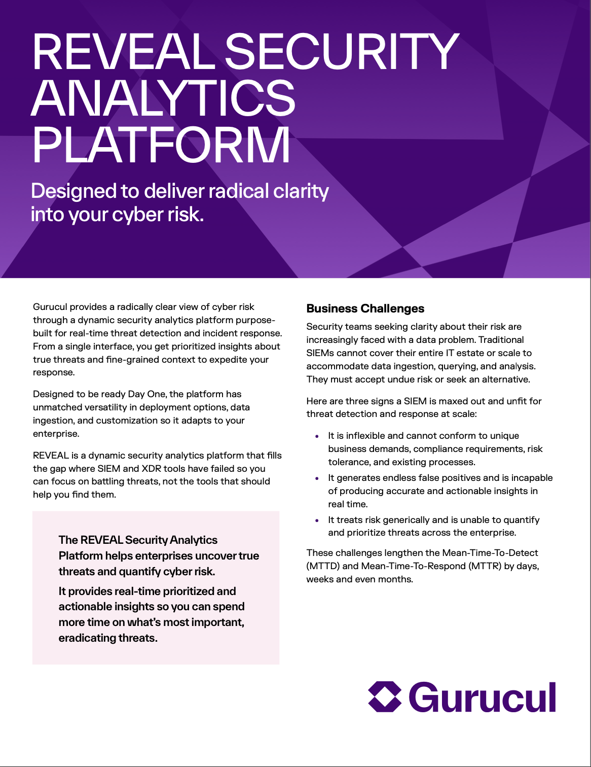 Reveal Security Analytics Platform