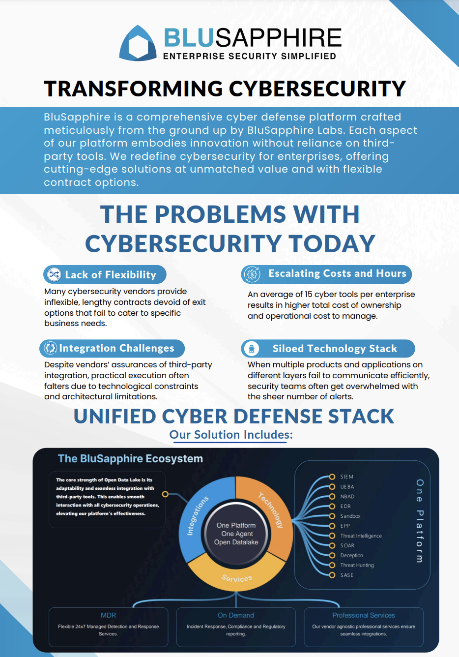 TRANSFORMING CYBERSECURITY